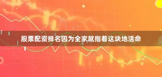 股票配资排名因为全家就指着这块地活命