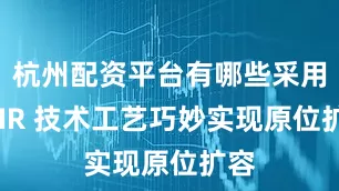 杭州配资平台有哪些采用RPIR 技术工艺巧妙实现原位扩容